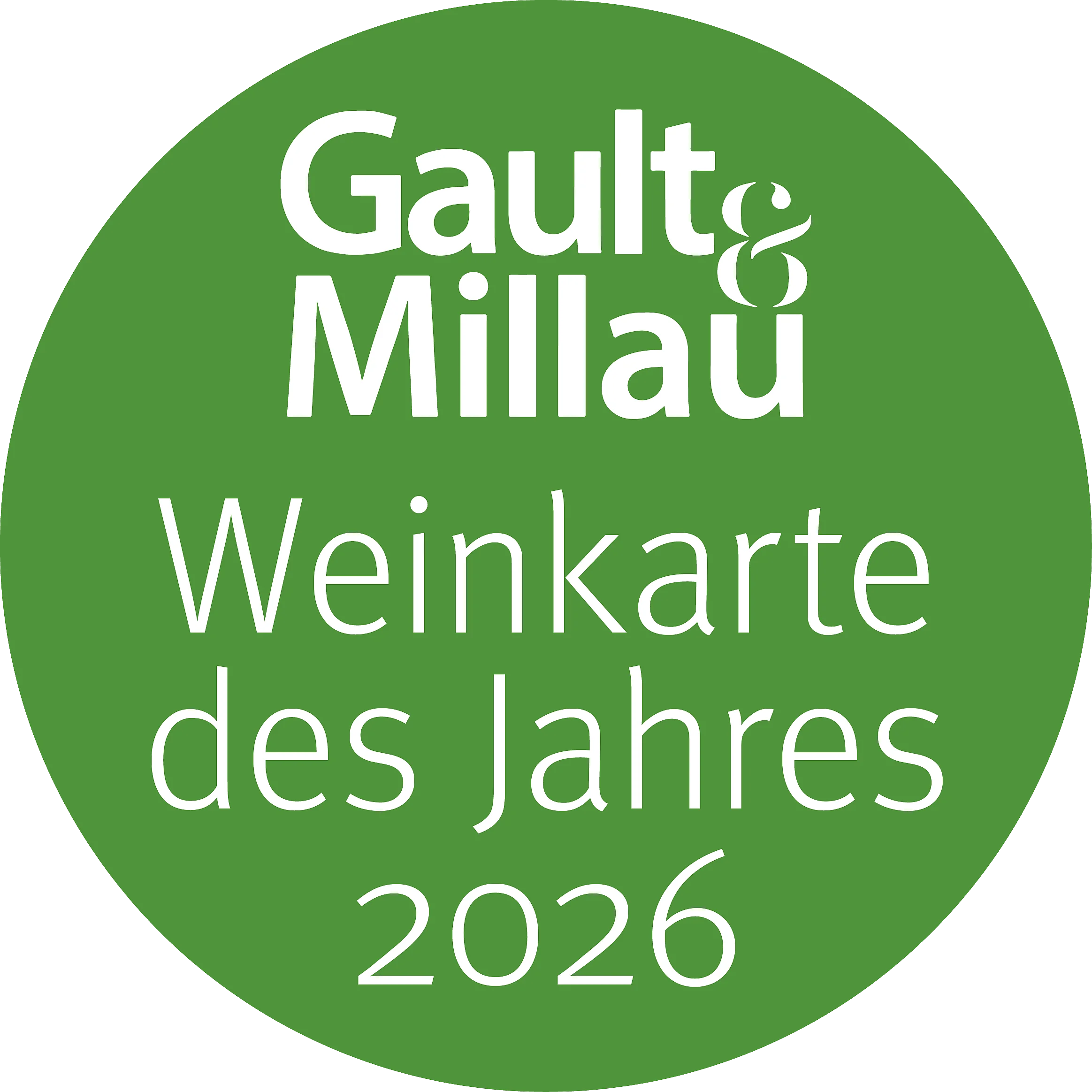 Weinkarte des Jahres